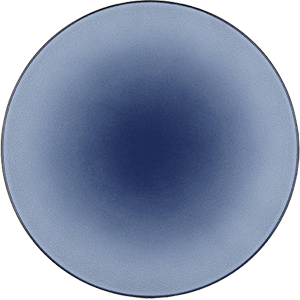 Тарелка мелкая «Экинокс»; фарфор; D=26, H=3см; синий