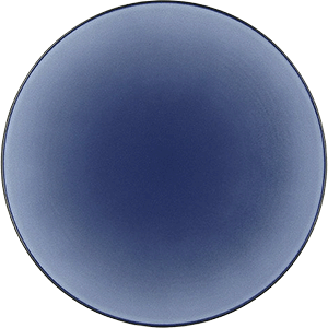 Тарелка мелкая «Экинокс»; фарфор; D=24,H=3см; синий
