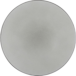 Тарелка мелкая «Экинокс»; фарфор; D=28,H=3.3см; серый