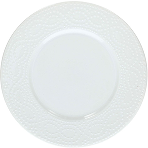 Тарелка  мелкая «Клеопатра»; фарфор; D=28см; белый