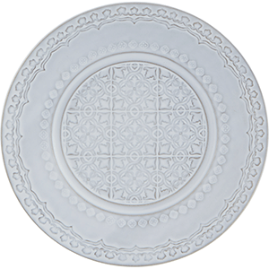 Тарелка для десерта; керамика; D=21.5см; белый