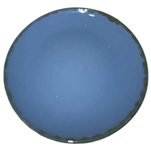 Тарелка мелкая «Синий крафт»; керамика; D=22,H=2.3см; голубой
