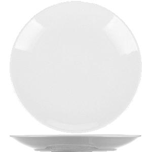 Тарелка  мелкая «Универсал»; фарфор; D=24см; белый