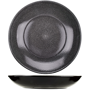 Тарелка для плова «Млечный путь»; фарфор; 1.5л; D=305,H=15мм; черный