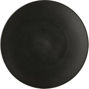 Тарелка мелкая «Экинокс»; фарфор; D=31,H=3.5см; черный