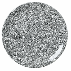 Тарелка  мелкая «Инк Блэк»; фарфор; D=30см; белый,черный