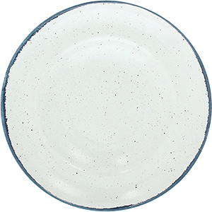 Тарелка для пасты «Органика»; фарфор; D=27см; белый,синий