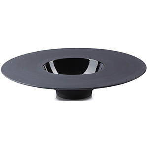 Тарелка «Сфера»;  керамика;  D=215,H=45мм;  черный