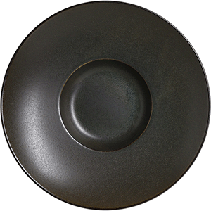 Тарелка для пасты «Ваби саби»; фарфор; D=24см; коричневый 