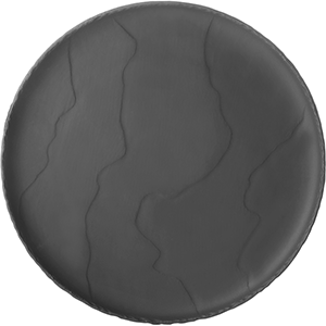 Тарелка «Базальт»;  керамика;  D=21см;  черный