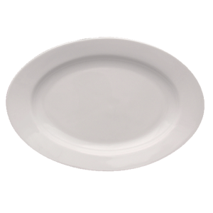 Блюдо овальное «Кашуб-хел»; материал: фарфор; высота=3, длина=25.5, ширина=18 см.; белый