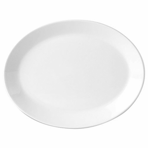 Блюдо овальное «Симплисити Вайт»; материал: фарфор; высота=20, длина=305, ширина=240 мм; белый
