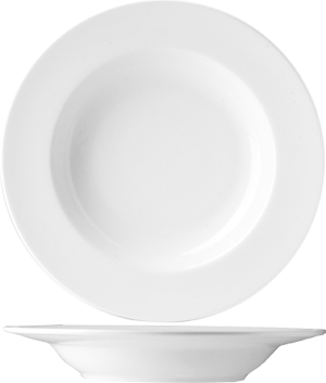 Блюдо для пасты «Олива»; материал: фарфор; 700 мл; диаметр=32, высота=5.2 см.; белый
