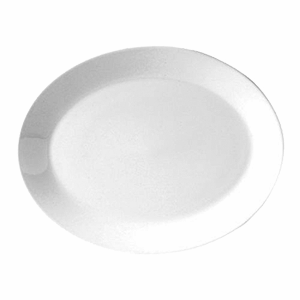 Блюдо овальное «Монако Вайт»; материал: фарфор; высота=18, длина=340, ширина=260 мм; белый