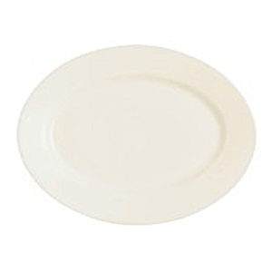 Блюдо овальное «Жансан»; материал: фарфор; высота=18, длина=290, ширина=220 мм; белый