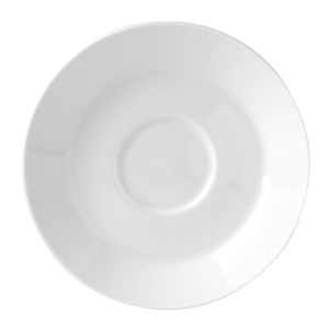 Блюдце «Монако Вайт»; материал: фарфор; диаметр=15 см.; белый