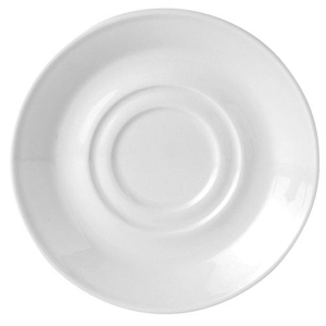 Блюдце «Симплисити Вайт»; материал: фарфор; диаметр=15 см.; белый