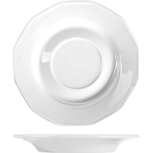 Блюдце «Меркури»; материал: фарфор; диаметр=11, высота=1.5 см.; белый