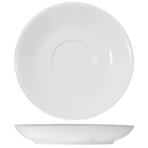 Блюдце «Кунстверк»; материал: фарфор; диаметр=13.2 см.; белый
