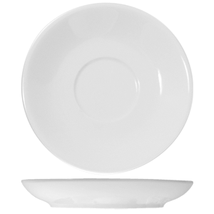 Блюдце «Кунстверк»; материал: фарфор; диаметр=11.5 см.; белый
