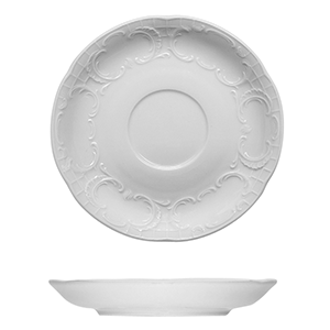 Блюдце «Моцарт»; материал: фарфор; диаметр=11 см.; белый