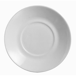 Блюдце «Эвридэй»; стекло; диаметр=16 см.; белый