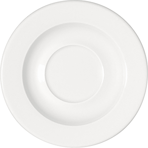 Блюдце «Мэтр»; фарфор; D=17.4см; белый