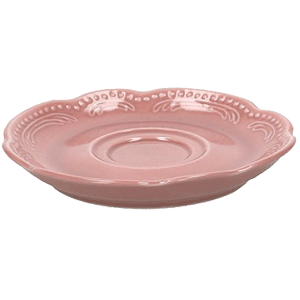 Блюдце «В.Виена Шарм»; фарфор; D=12см; розовое