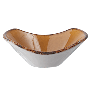 Салатник для комплимента «Террамеса мастед»; материал: фарфор; 80 мл; диаметр=11.2, высота=4.5, длина=11.5, ширина=9 см.; светло-коричневая