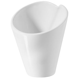 Салатник «Корнет»; материал: фарфор; 120 мл; диаметр=9, высота=10, длина=16, ширина=15.5 см.; белый