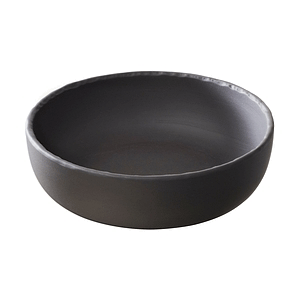 Салатник «Базальт»; материал: фарфор; 750 мл; диаметр=170, высота=55 мм; цвет: черный,матовый