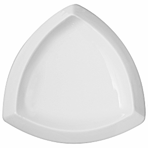 Салатник треугольный «Кунстверк»; материал: фарфор; 570 мл; высота=8, длина=18, ширина=18 см.; белый