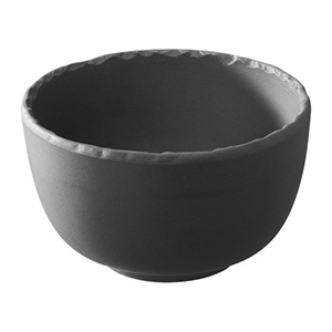 Салатник «Базальт»; материал: фарфор; 80 мл; диаметр=7.5, высота=4.5 см.; цвет: черный