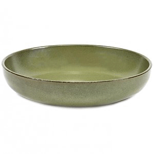 Салатник «Серфис»; керамика; D=19,H=4см; зеленый 