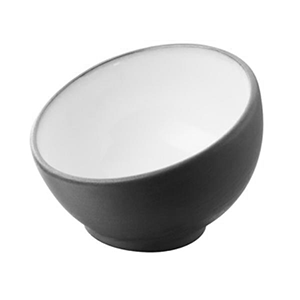Салатник для комплимента; материал: фарфор; 30 мл; диаметр=7, высота=5.5 см.; цвет: черный, белый