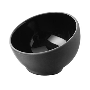 Салатник для комплимента; материал: фарфор; 30 мл; диаметр=7, высота=5.5 см.; цвет: черный