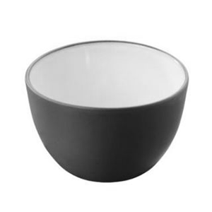 Салатник; материал: фарфор; 300 мл; диаметр=10, высота=7 см.; цвет: черный, белый