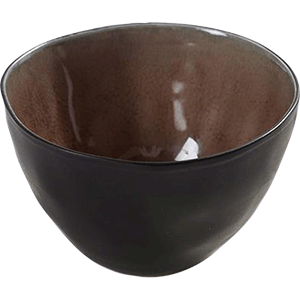 Салатник «Пьюр»; керамика; D=10.5,H=6.5см; коричневый