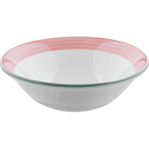 Салатник «Рио Пинк»; фарфор; D=16.5см; белый, розовый