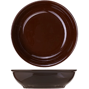Салатник «Лайфстиль»; фарфор; D=13см; коричневый 