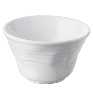 Салатник ”мятый”; материал: фарфор; 250 мл; диаметр=11.5, высота=7 см.; белый
