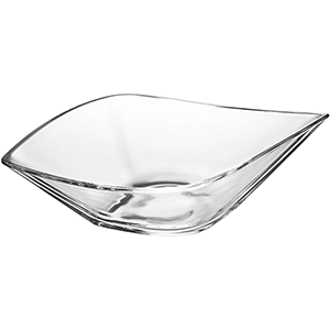 Салатник квадратный «Лиф»; стекло; 1200мл; H=9.5,L=33,B=19см; прозрачный