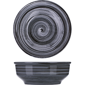Миска «Маренго»; керамика; 0.5л; D=15.5,H=6см; коричневый