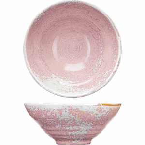 Салатник «Пион»; фарфор; 0,9л; D=205,H=85мм;  розовый 