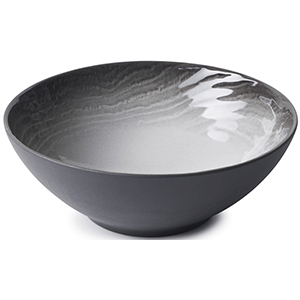 Салатник «Свелл»;  керамика;  D=150,H=56мм;  черный,белый
