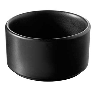 Форма для запекания; материал: фарфор; 60 мл; диаметр=65, высота=35 мм; цвет: черный