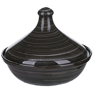 Тажин с крышкой «Маренго»; керамика; 0.5л; коричневый