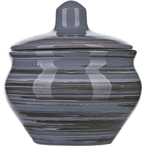 Горшок для запекания «Пинки»; керамика; 200мл; D=9.5см; серый