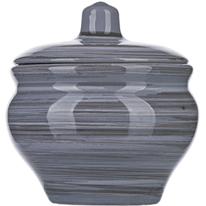 Горшок для запекания «Пинки»; керамика; 350мл; D=10см; серый