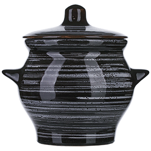 Горшок для запекания «Маренго»; керамика; 650мл; D=12см; коричневый 